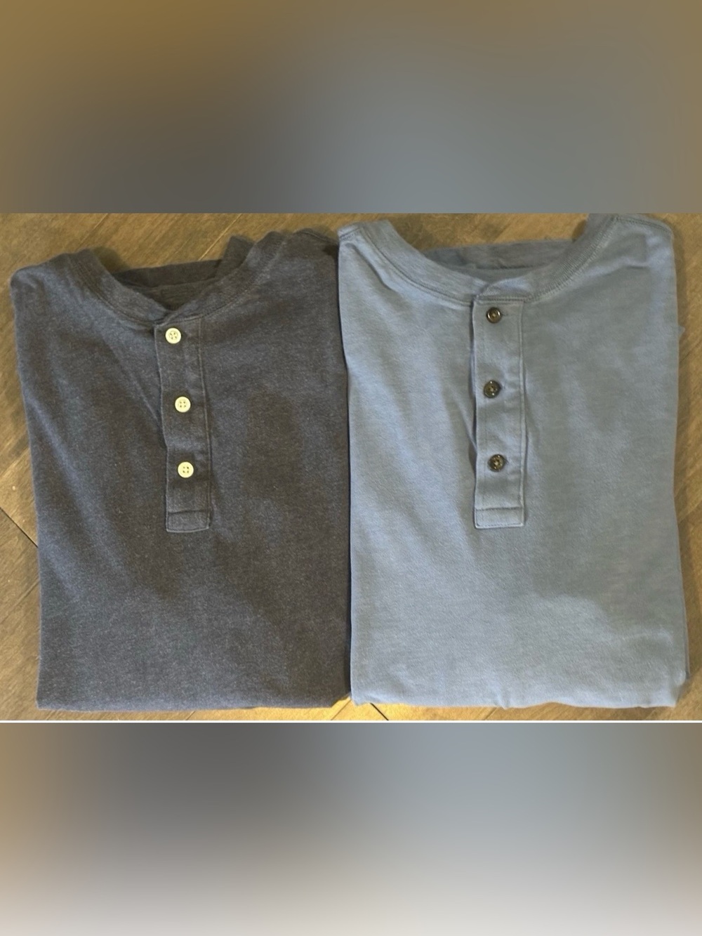 J.Crew Long Sleeve Henley Shirts Lot Of 2 Men’s XL Cotton Casual Basic